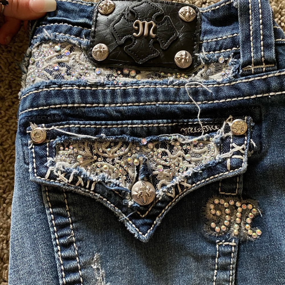 cuffed capri miss me jeans